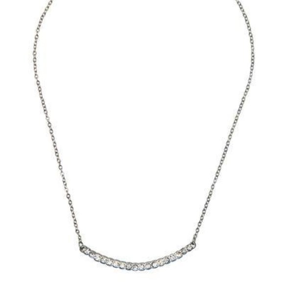 NEW! Victoria Emerson Crystal Bar Necklace - Picture 2 of 5